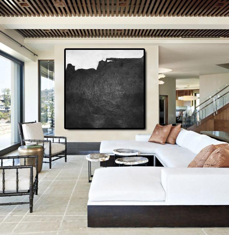Minimal Black and White Painting #MN32A